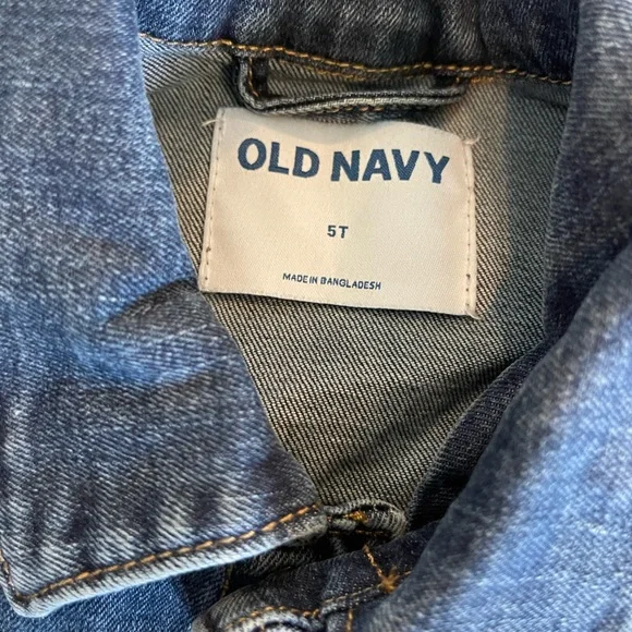 Old Navy Dark Blue Kids Jean Jacket - Picture 2 of 2